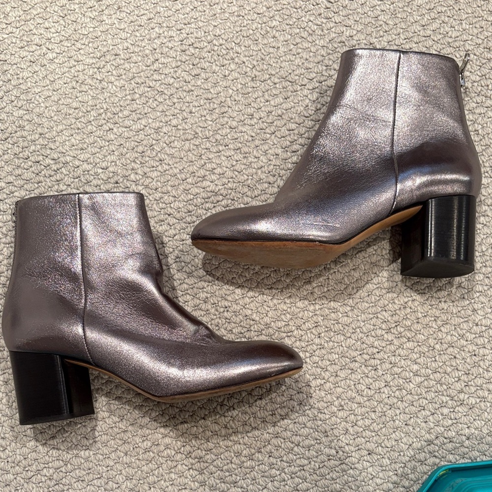 Rag & Bone Elegant Silver Ankle Boots